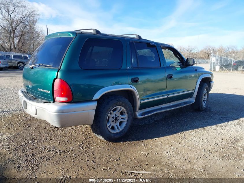 2002 Dodge Durango Slt Plus VIN: 1B8HS58Z02F218612 Lot: 38136205