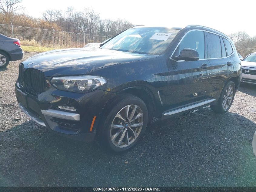 2019 BMW X3 Sdrive30I VIN: 5UXTR7C54KLR38781 Lot: 38136706