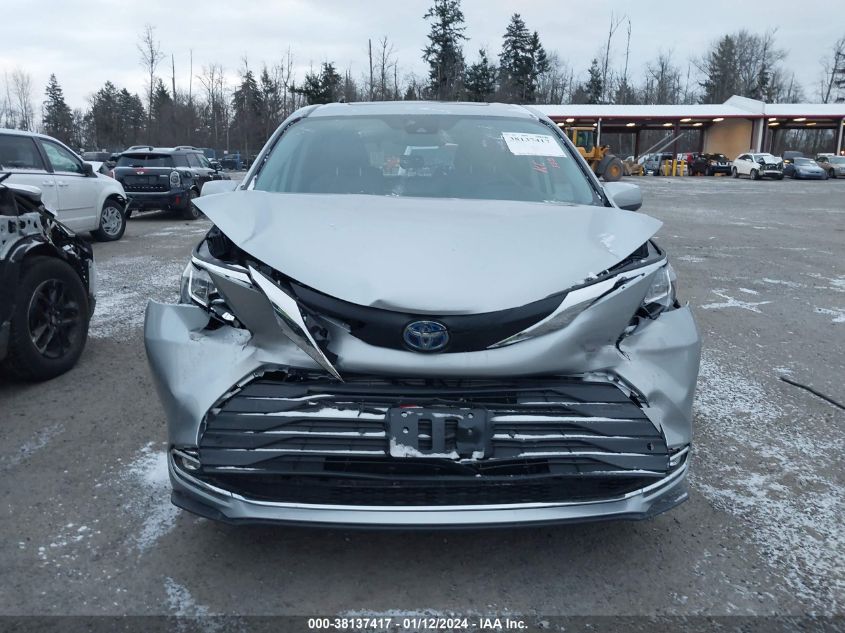 2021 Toyota Sienna Xle VIN: 5TDYRKEC9MS017745 Lot: 38137417