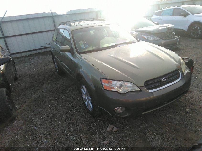 4S4BP62C467344196 2006 Subaru Outback 2.5I Limited