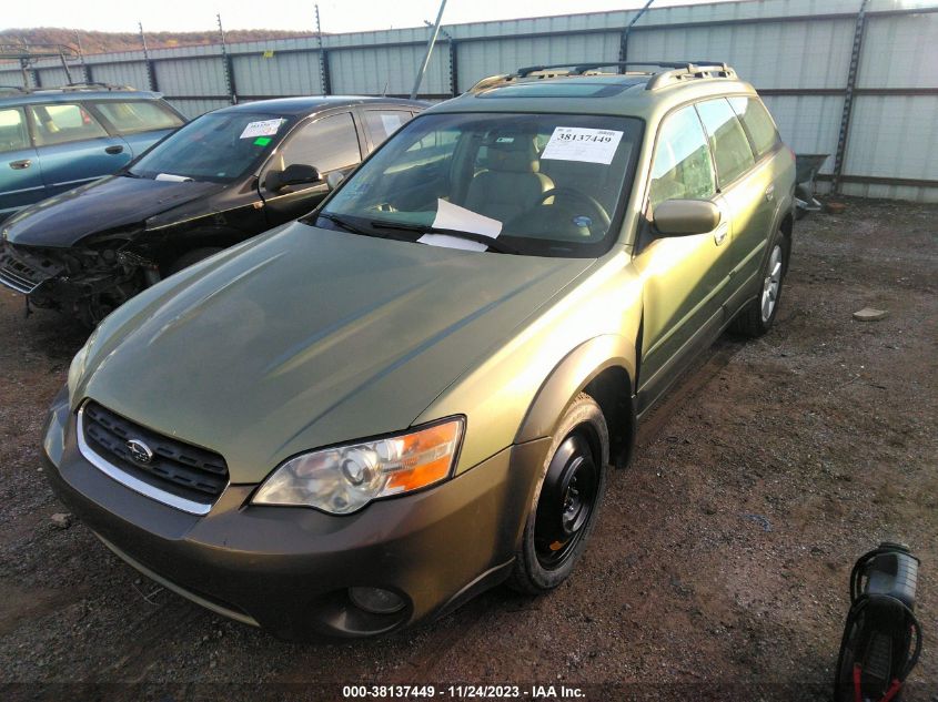 4S4BP62C467344196 2006 Subaru Outback 2.5I Limited