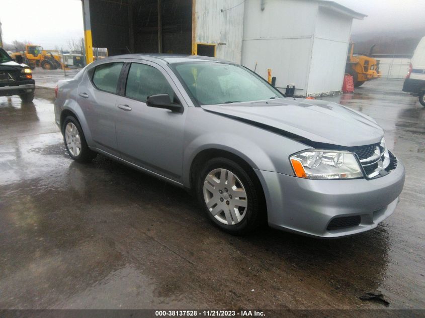 2014 Dodge Avenger Se VIN: 1C3CDZAB1EN128008 Lot: 38137528