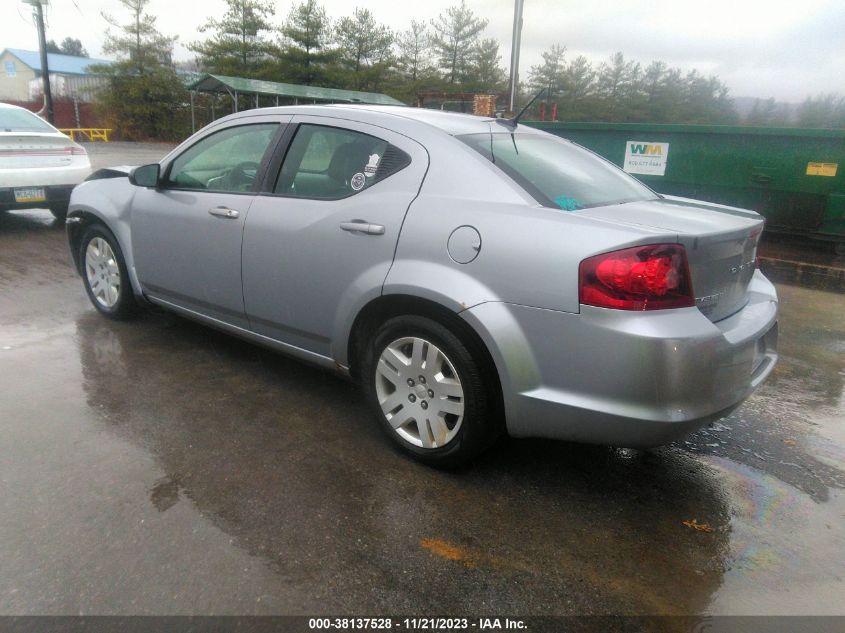 2014 Dodge Avenger Se VIN: 1C3CDZAB1EN128008 Lot: 38137528