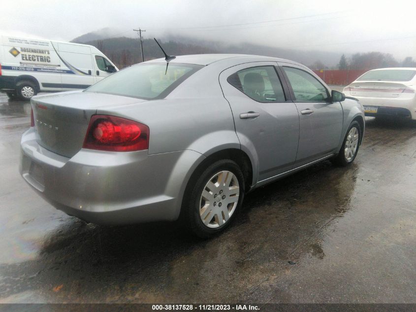 2014 Dodge Avenger Se VIN: 1C3CDZAB1EN128008 Lot: 38137528