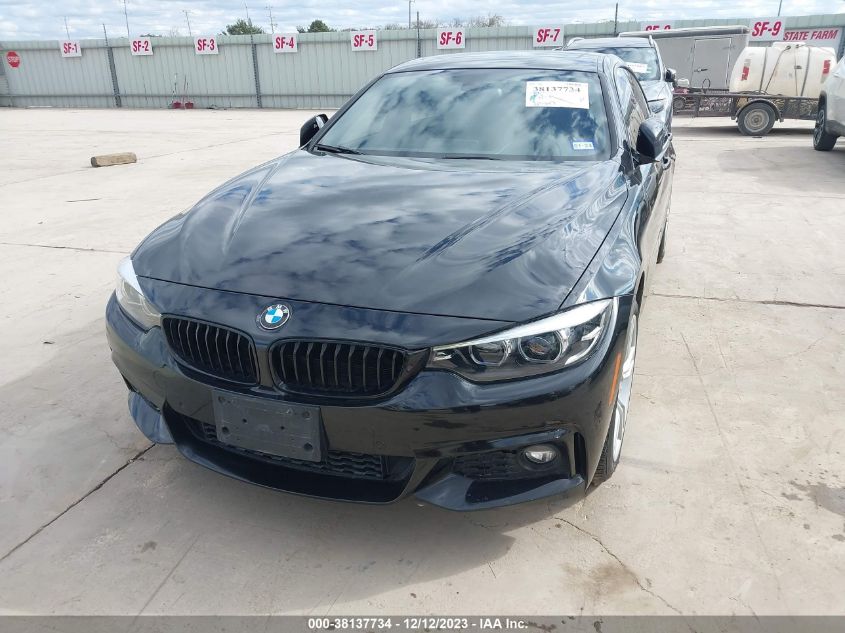 2019 BMW 440I Gran Coupe xDrive VIN: WBA4J7C50KBM75537 Lot: 38137734