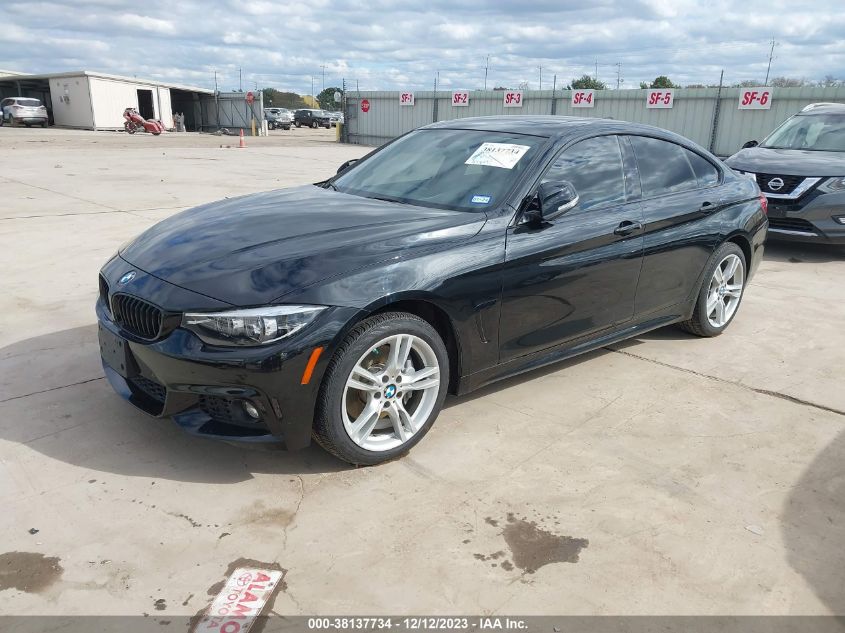 2019 BMW 440I Gran Coupe xDrive VIN: WBA4J7C50KBM75537 Lot: 38137734