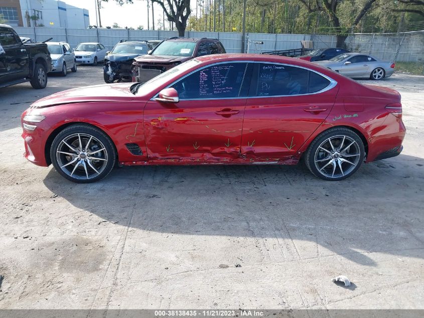 2023 Genesis G70 2.0T Awd VIN: KMTG34TAXPU127411 Lot: 38138435