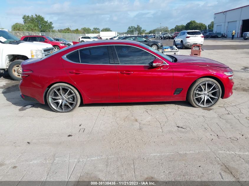 2023 Genesis G70 2.0T Awd VIN: KMTG34TAXPU127411 Lot: 38138435