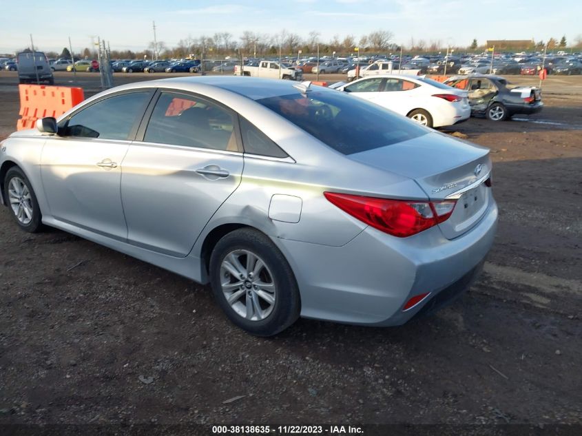 2014 Hyundai Sonata Gls VIN: 5NPEB4AC3EH858816 Lot: 38138635