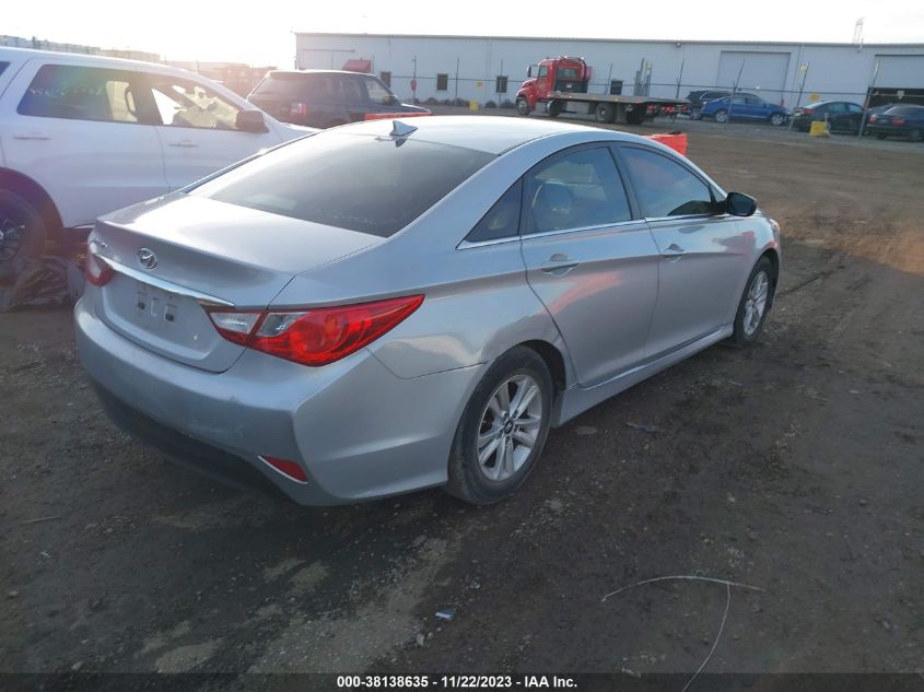 2014 Hyundai Sonata Gls VIN: 5NPEB4AC3EH858816 Lot: 38138635