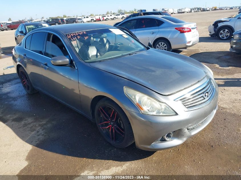 2012 Infiniti G25 Journey VIN: JN1DV6AP5CM810340 Lot: 38138900