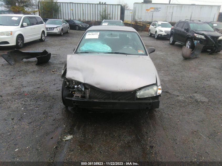 2001 Chevrolet Prizm VIN: 1Y1SK52811Z438036 Lot: 38138923