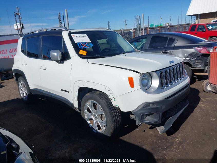 2016 Jeep Renegade Limited VIN: ZACCJADT0GPC76221 Lot: 38139806