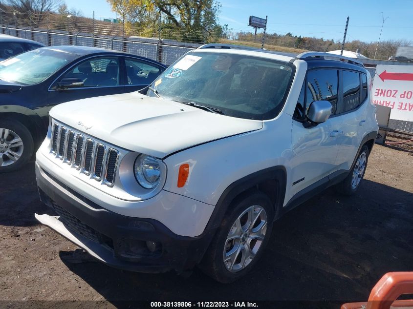 2016 Jeep Renegade Limited VIN: ZACCJADT0GPC76221 Lot: 38139806