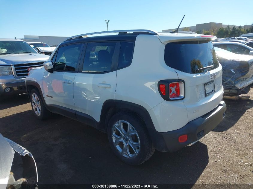 2016 Jeep Renegade Limited VIN: ZACCJADT0GPC76221 Lot: 38139806