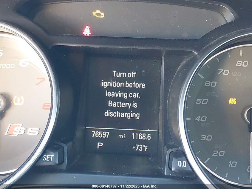 2014 Audi S5 3.0T Premium Plus VIN: WAUCGAFR6EA007456 Lot: 38140797