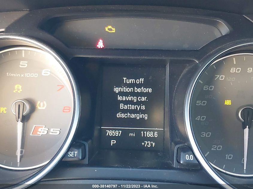 2014 Audi S5 3.0T Premium Plus VIN: WAUCGAFR6EA007456 Lot: 38140797