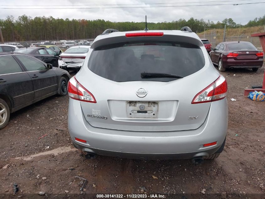 2013 Nissan Murano Sv VIN: JN8AZ1MU2DW202617 Lot: 38141322