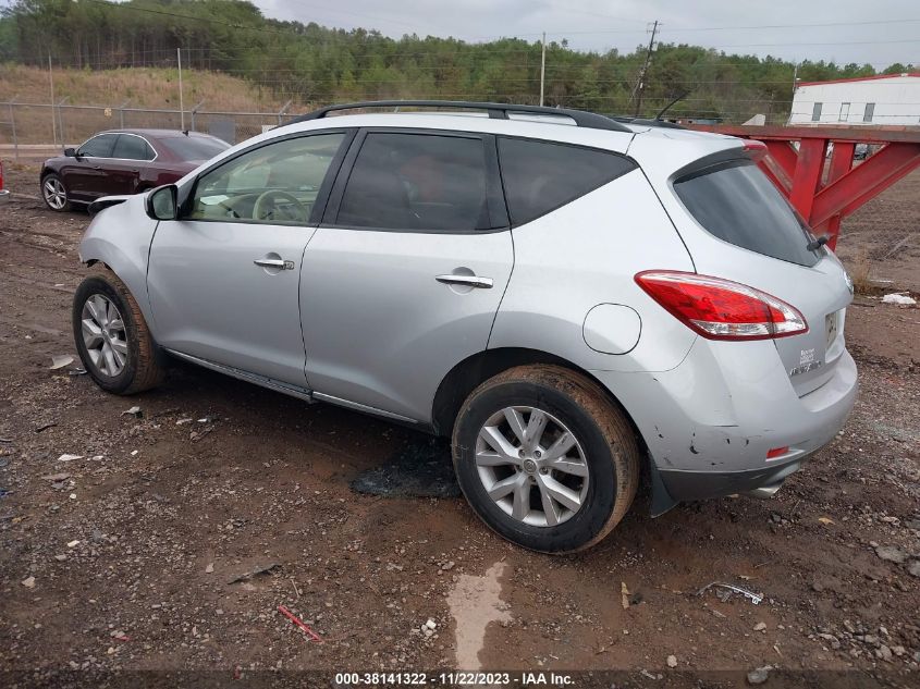 2013 Nissan Murano Sv VIN: JN8AZ1MU2DW202617 Lot: 38141322