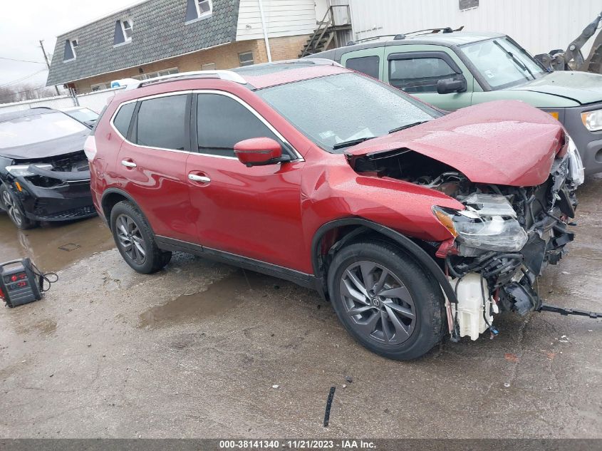 2016 Nissan Rogue S/Sv/Sl VIN: 5N1AT2MV0GC868551 Lot: 38141340