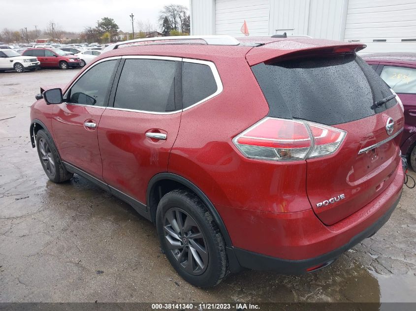 2016 Nissan Rogue S/Sv/Sl VIN: 5N1AT2MV0GC868551 Lot: 38141340