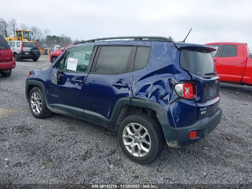 2017 Jeep Renegade Latitude 4X4 VIN: ZACCJBBB1HPF02526 Lot: 38142276