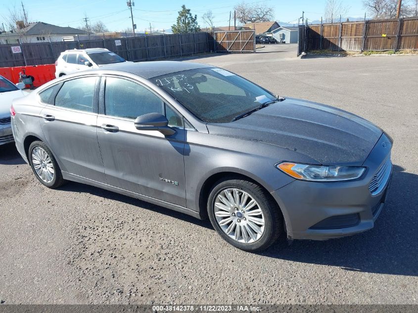 2013 Ford Fusion Hybrid Se VIN: 3FA6P0LU9DR298600 Lot: 38142378