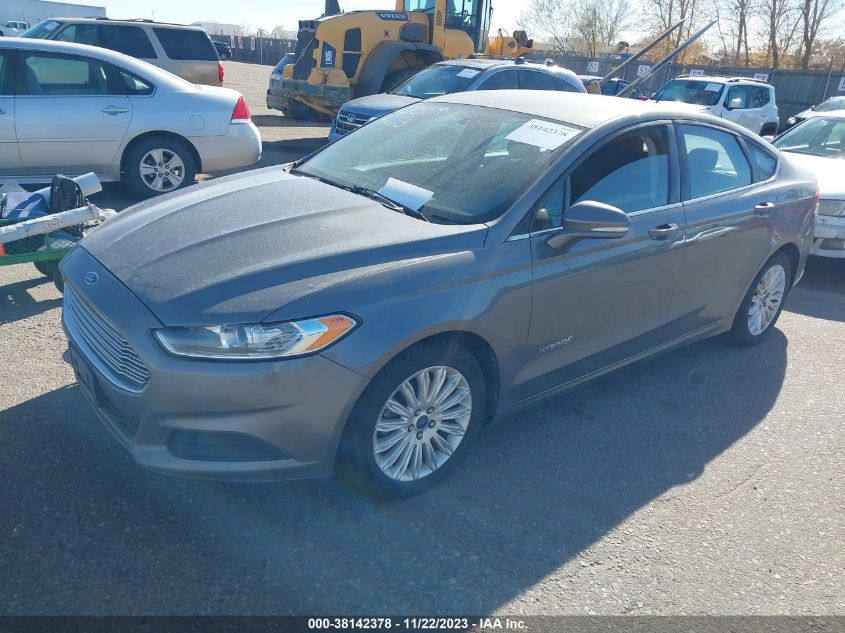 2013 Ford Fusion Hybrid Se VIN: 3FA6P0LU9DR298600 Lot: 38142378