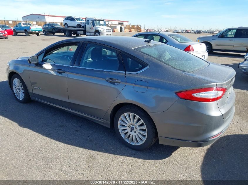 2013 Ford Fusion Hybrid Se VIN: 3FA6P0LU9DR298600 Lot: 38142378