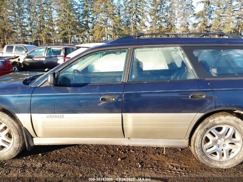 2002 Subaru Legacy Outback VIN: 4S3BH665527650377 Lot: 38142509