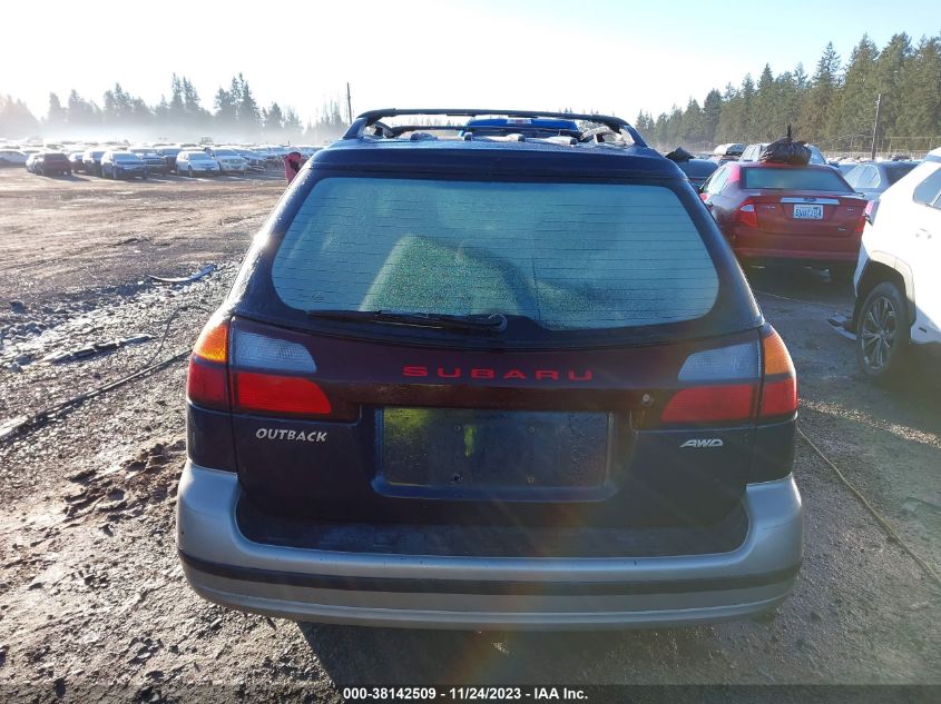 2002 Subaru Legacy Outback VIN: 4S3BH665527650377 Lot: 38142509