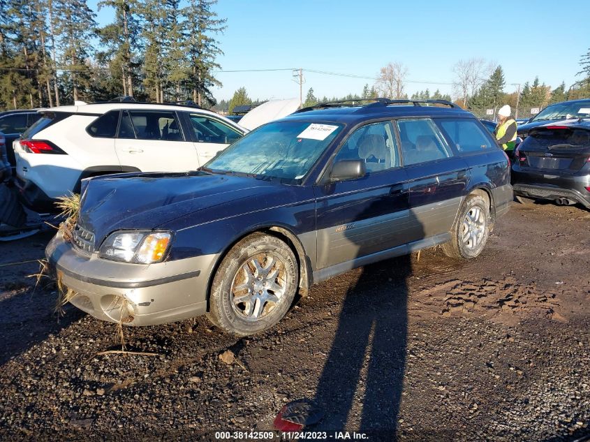 2002 Subaru Legacy Outback VIN: 4S3BH665527650377 Lot: 38142509