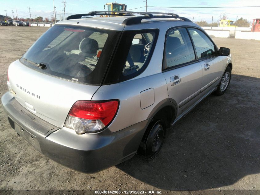 2004 Subaru Impreza Outback Sport VIN: JF1GG68584H808512 Lot: 38142985