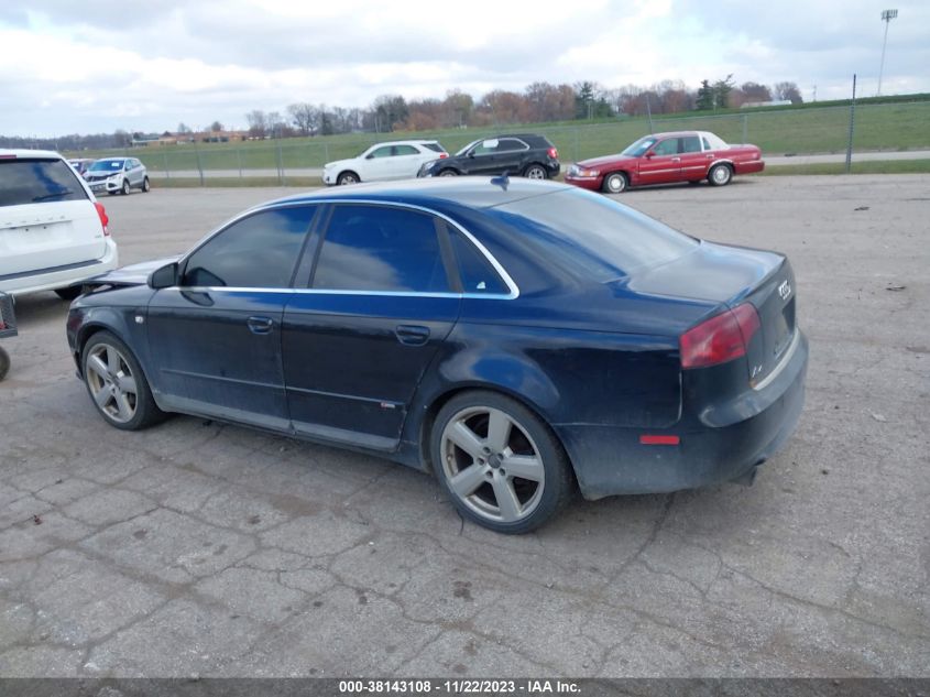 2008 Audi A4 3.2 VIN: WAUEH78E88A022483 Lot: 38143108