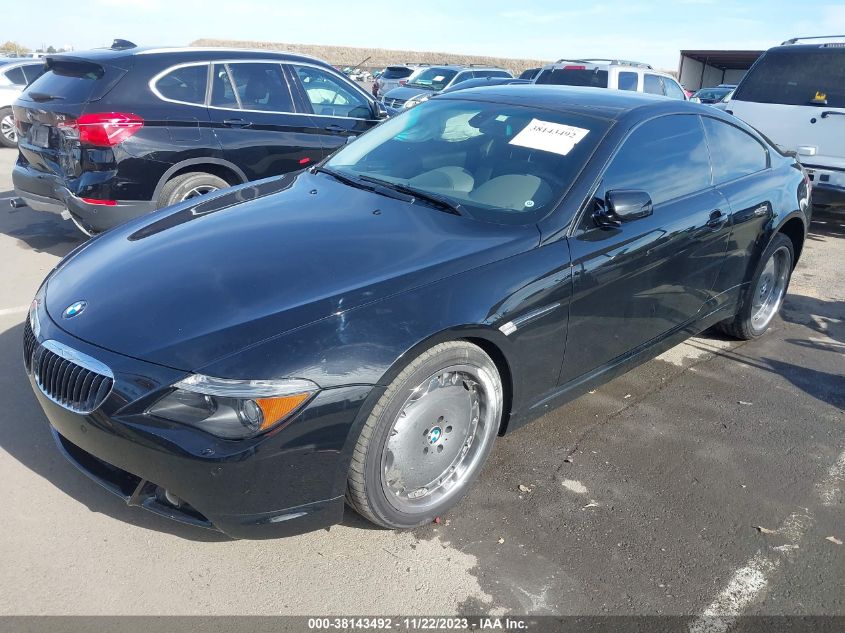 2005 BMW 645Ci VIN: WBAEH73425B191516 Lot: 38143492