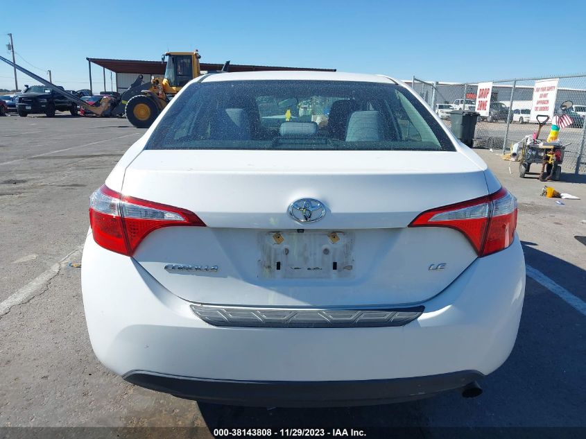 2016 Toyota Corolla Le VIN: 2T1BURHE1GC609146 Lot: 38143808