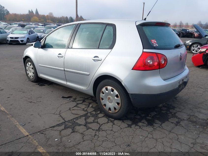 2007 Volkswagen Rabbit 4-Door VIN: WVWDR71K37W046252 Lot: 38144055