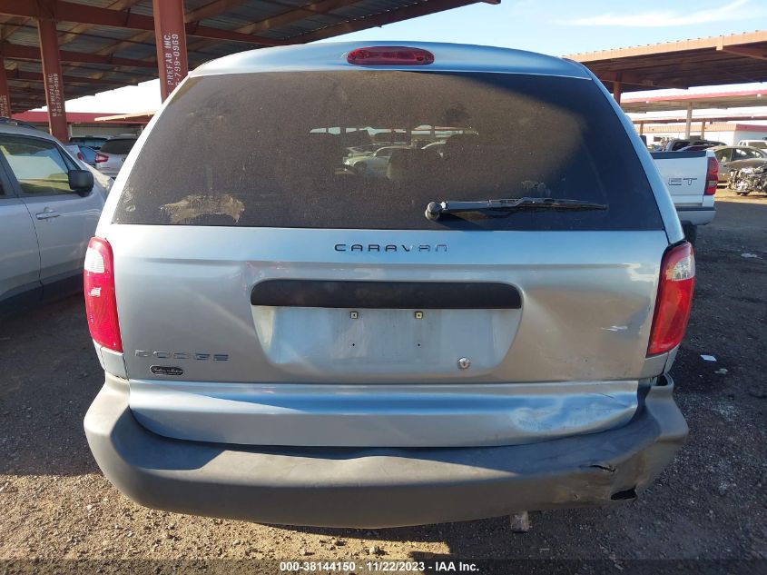 2006 Dodge Caravan Se VIN: 1D4GP25EX6B645586 Lot: 38144150