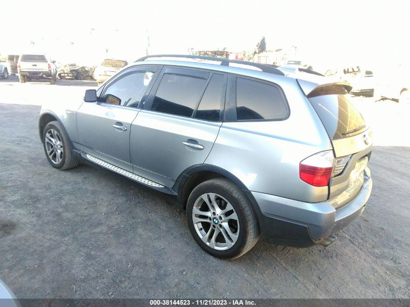 2008 BMW X3 3.0Si VIN: WBXPC93408WJ13127 Lot: 38144523