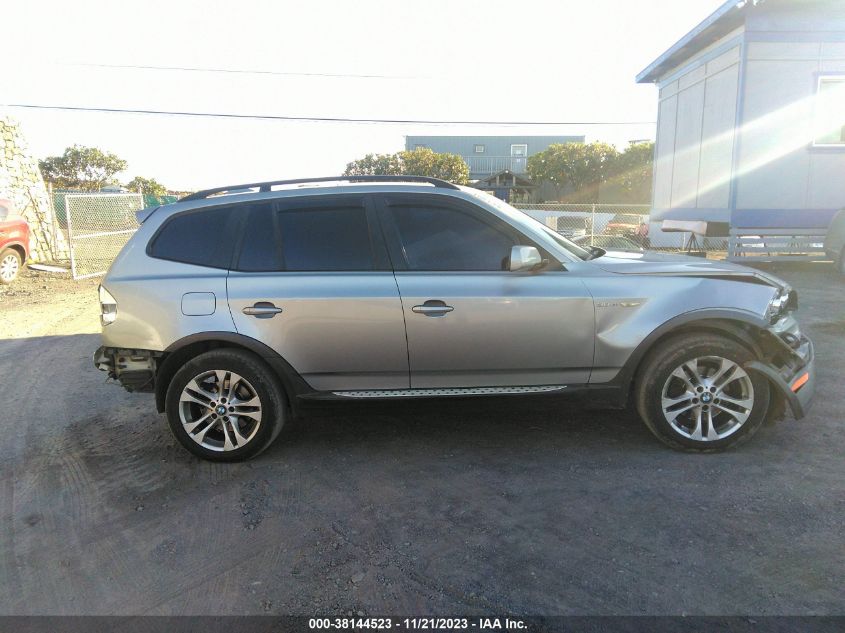 2008 BMW X3 3.0Si VIN: WBXPC93408WJ13127 Lot: 38144523