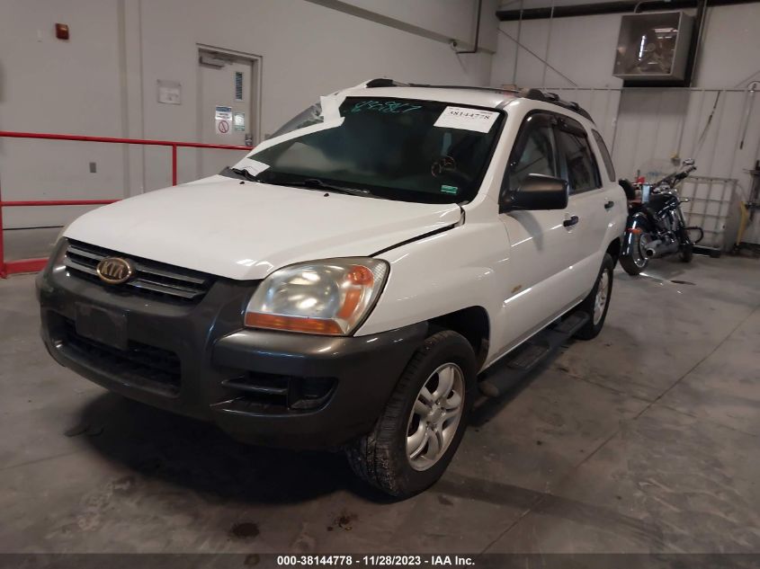 2007 Kia Sportage Lx V6 VIN: KNDJE723477378605 Lot: 38144778