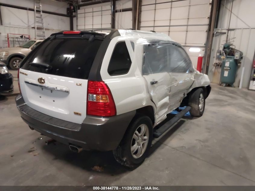 2007 Kia Sportage Lx V6 VIN: KNDJE723477378605 Lot: 38144778