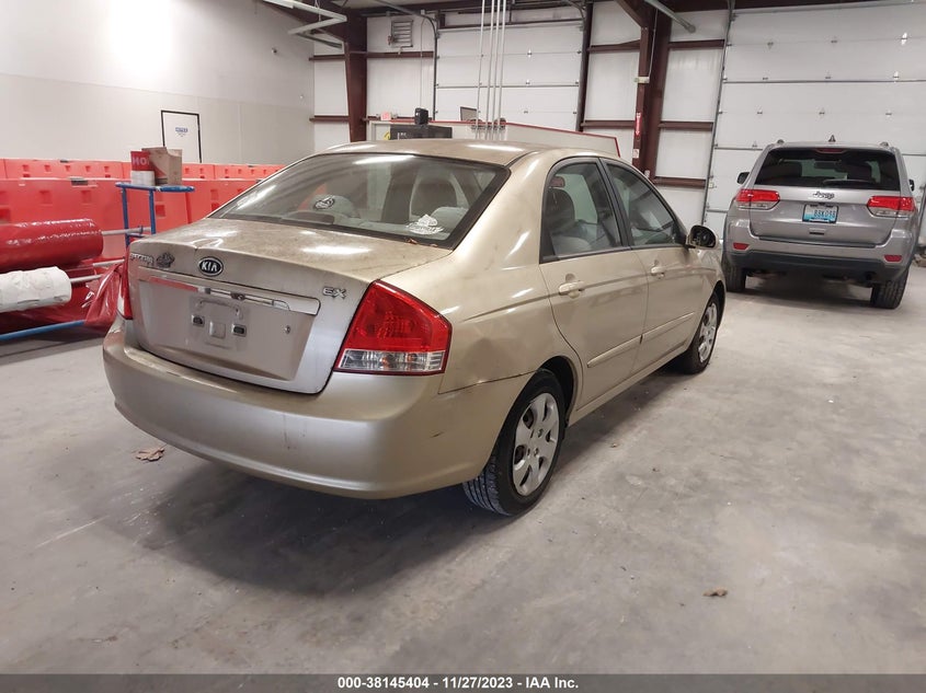 2009 Kia Spectra Ex VIN: KNAFE221195665838 Lot: 38145404