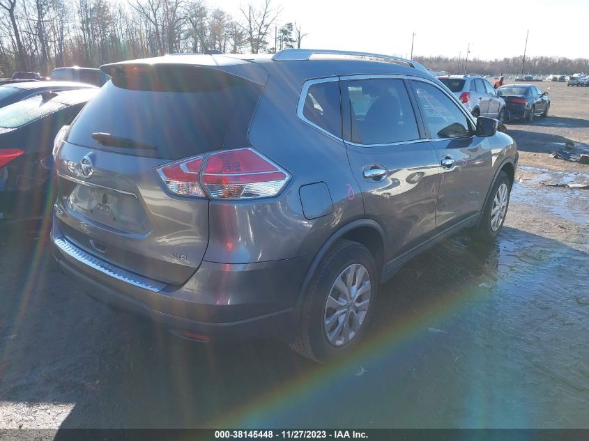 2016 Nissan Rogue S VIN: KNMAT2MV3GP597367 Lot: 38145448