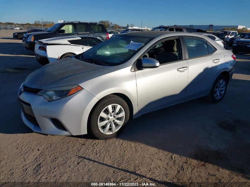 2015 Toyota Corolla Le VIN: 5YFBURHE7FP210627 Lot: 38145964