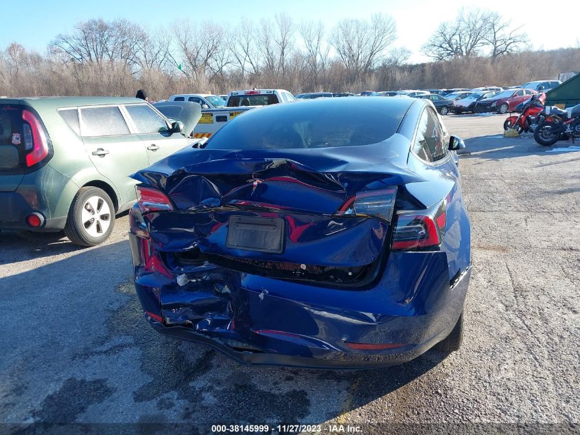 2021 Tesla Model 3 Standard Range Plus Rear-Wheel Drive VIN: 5YJ3E1EA2MF992476 Lot: 38145999