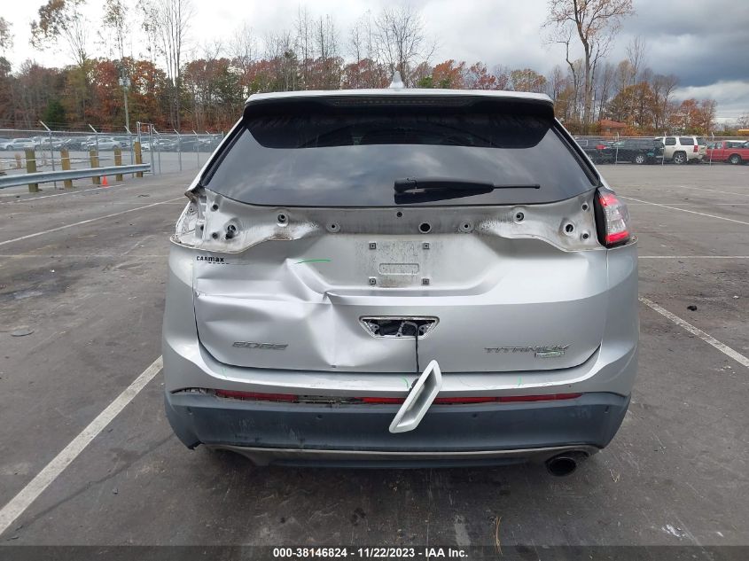 2016 Ford Edge Titanium VIN: 2FMPK3K99GBB44186 Lot: 38146824