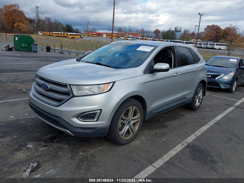 2016 Ford Edge Titanium VIN: 2FMPK3K99GBB44186 Lot: 38146824