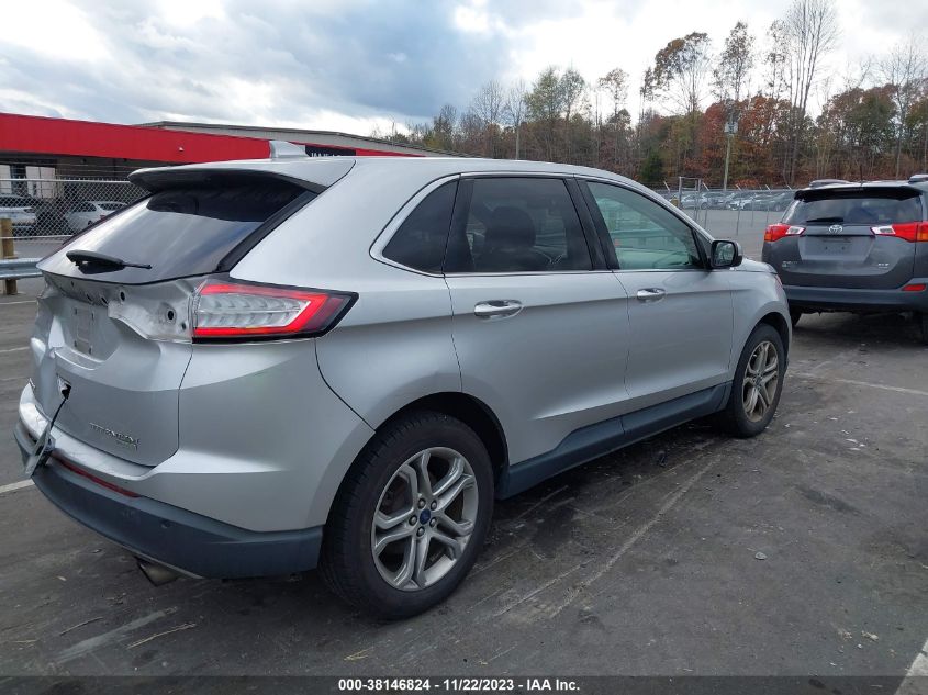 2016 Ford Edge Titanium VIN: 2FMPK3K99GBB44186 Lot: 38146824