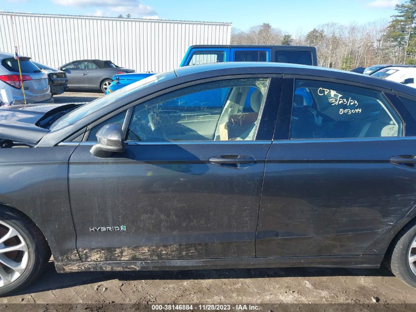 3FA6P0LU4KR101166 2019 Ford Fusion Hybrid Se